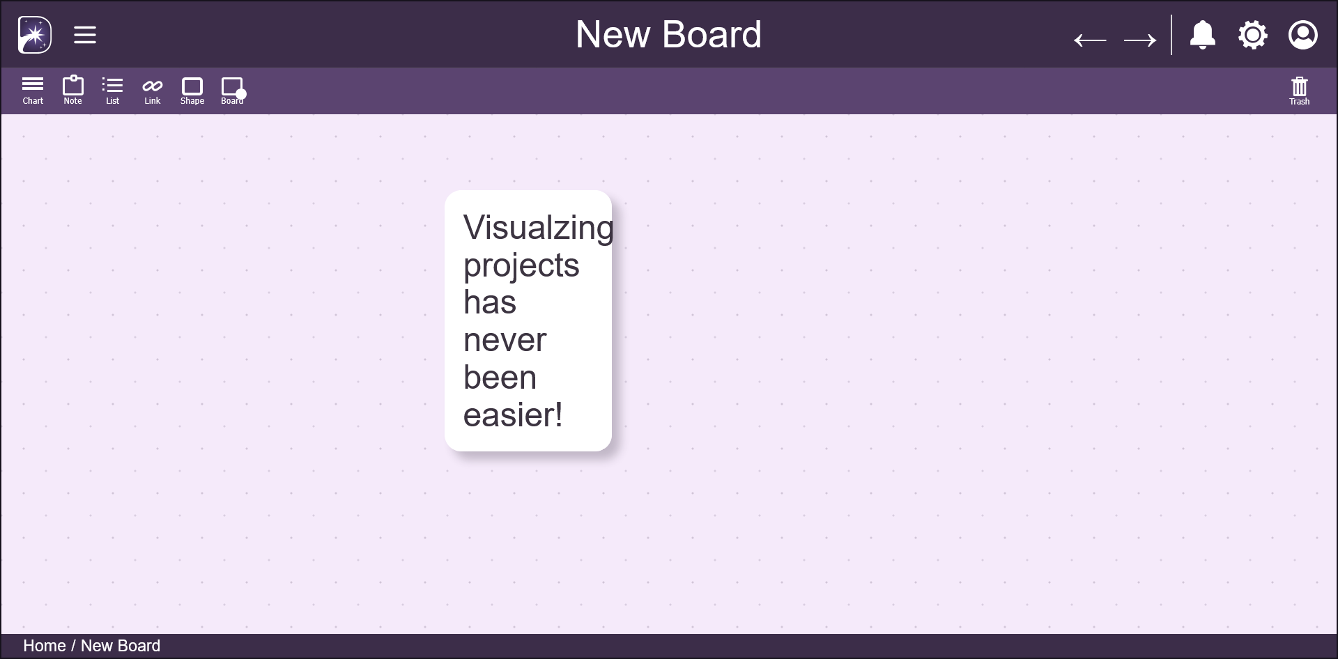 DreamTaskr dreamboard editor with a visual planning canvas